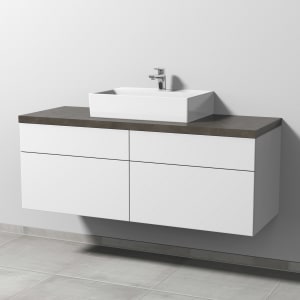 Sanipa 2morrow Badmöbel-Set 140,4 cm mit Keramik-Waschtisch Memento 2.0