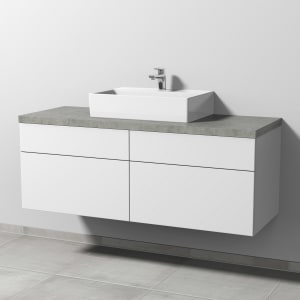 Sanipa 2morrow Badmöbel-Set 140,4 cm mit Keramik-Waschtisch Memento 2.0