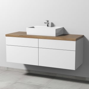 Sanipa 2morrow Badmöbel-Set 140,4 cm mit Keramik-Waschtisch Memento 2.0