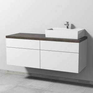 Sanipa 2morrow Badmöbel-Set 140,4 cm mit Keramik-Waschtisch Memento 2.0 rechts