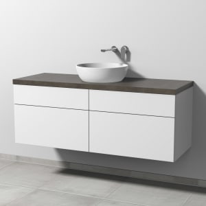 Sanipa 2morrow Badmöbel-Set 140,4 cm mit Keramik-Waschtisch Artis rund