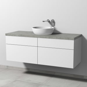 Sanipa 2morrow Badmöbel-Set 140,4 cm mit Keramik-Waschtisch Artis rund