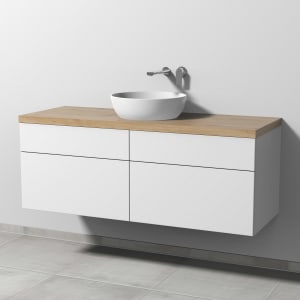 Sanipa 2morrow Badmöbel-Set 140,4 cm mit Keramik-Waschtisch Artis rund