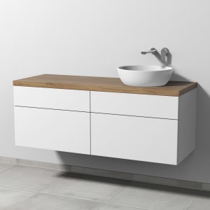 Sanipa 2morrow Badmöbel-Set 140,4 cm mit Keramik-Waschtisch Artis rund, rechts