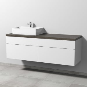 Sanipa 2morrow Badmöbel-Set 160,4 cm mit Keramik-Waschtisch Memento 2.0 links