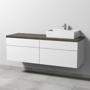 Sanipa 2morrow Badmöbel-Set 160,4 cm mit Keramik-Waschtisch Memento 2.0 rechts