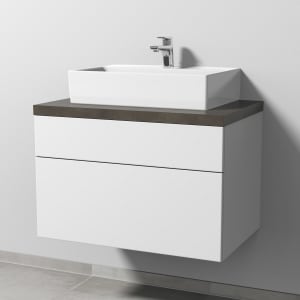 Sanipa 2morrow Badmöbel-Set 80,4 cm mit Keramik-Waschtisch Memento 2.0