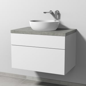 Sanipa 2morrow Badmöbel-Set 80,4 cm mit Keramik-Waschtisch Artis rund