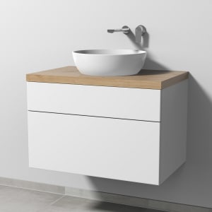 Sanipa 2morrow Badmöbel-Set 80,4 cm mit Keramik-Waschtisch Artis rund