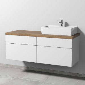 Sanipa 2morrow WT-Unterbau und Anbauschrank mit Konsole 140,4 cm für Keramik-WT Memento 2.0, rechts