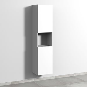 Sanipa 3way Hochschrank 40 cm, 1 offenes Fach, 2 Türen mit Türanschlag rechts, mit Push to open