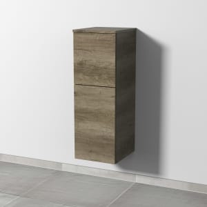 Sanipa 3way Mittelschrank 30 cm, 1 Tür mit Anschlag links, 1 Auszug, Push to open