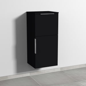 Sanipa 3way Mittelschrank 40 cm, 1 Auszug, 1 Tür mit Anschlag rechts, mit Aufsatz-Griff