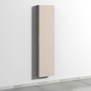 Sanipa 3way Hochschrank 40 cm tiefenreduziert, 1 Tür Anschlag rechts, mit Griffleiste