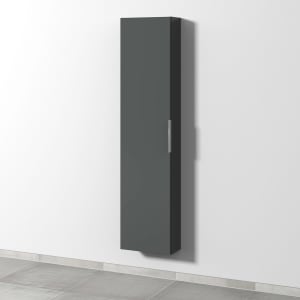 Sanipa 3way Hochschrank 40 cm tiefenreduziert, 1 Tür Anschlag links, mit Aufsatzgriff