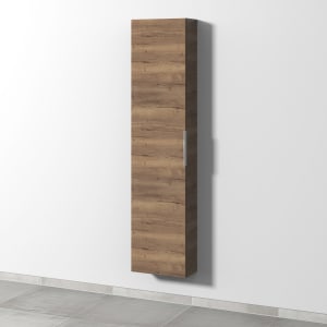 Sanipa 3way Hochschrank 40 cm tiefenreduziert, 1 Tür Anschlag links, mit Aufsatzgriff