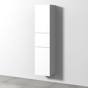 Sanipa 3way Hochschrank 40 cm, 1 Auszug, 2 Türen Anschlag links, Push to open