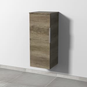 Sanipa 3way Mittelschrank 35 cm, 1 Tür mit Anschlag links, mit Aufsatz-Griff