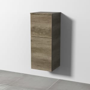 Sanipa 3way Mittelschrank 35 cm, 1 Tür mit Anschlag links, 1 Auszug, Push to open