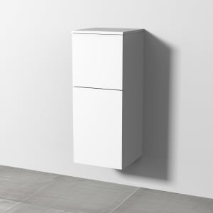 Sanipa 3way Mittelschrank 35 cm, 1 Tür mit Anschlag links, 1 Auszug, Push to open
