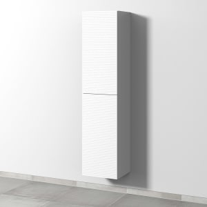 Sanipa 3way-Struktur Hochschrank 40 cm, 2 Türen Anschlag rechts, mit Push to open