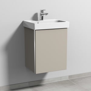 Sanipa 3way Keramikwaschtisch ProSmart mit Waschtischunterschrank 45 x 37 cm, Türanschlag rechts