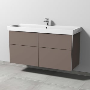 Sanipa 3way Keramikwaschtisch ProSmart mit Waschtischunterschrank 120 x 47 cm, mit 4 Auszügen