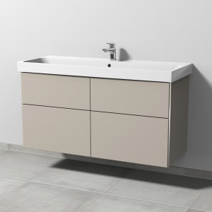 Sanipa 3way Keramikwaschtisch ProSmart mit Waschtischunterschrank 120 x 47 cm, mit 4 Auszügen