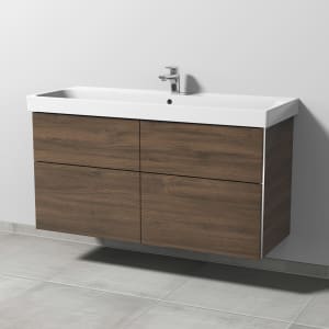 Sanipa 3way Keramikwaschtisch ProSmart mit Waschtischunterschrank 120 x 47 cm, mit 4 Auszügen