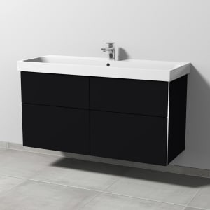 Sanipa 3way Keramikwaschtisch ProSmart mit Waschtischunterschrank 120 x 47 cm, mit 4 Auszügen