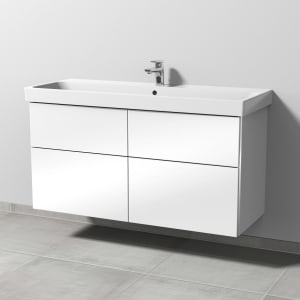 Sanipa 3way Keramikwaschtisch ProSmart mit Waschtischunterschrank 120 x 47 cm, mit 4 Auszügen