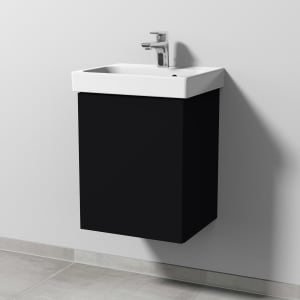 Sanipa 3way Keramikwaschtisch ProSmart mit Waschtischunterschrank 45 x 37 cm, Türanschlag links