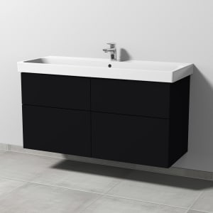 Sanipa 3way Keramikwaschtisch ProSmart mit Waschtischunterschrank 120 x 47 cm, mit 4 Auszügen