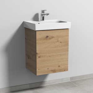 Sanipa 3way Keramikwaschtisch ProSmart mit Waschtischunterschrank 45 x 37 cm, Türanschlag rechts