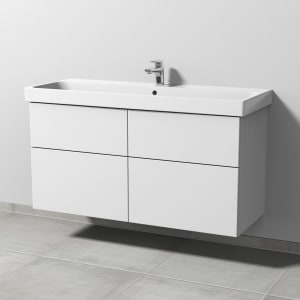 Sanipa 3way Keramikwaschtisch ProSmart mit Waschtischunterschrank 120 x 47 cm, mit 4 Auszügen