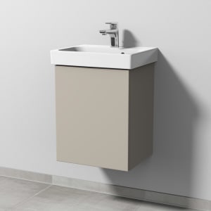 Sanipa 3way Keramikwaschtisch ProSmart mit Waschtischunterschrank 45 x 37 cm, Türanschlag links