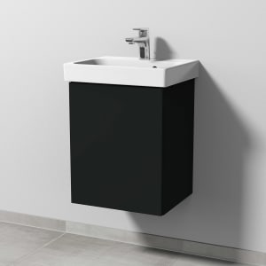 Sanipa 3way Keramikwaschtisch ProSmart mit Waschtischunterschrank 45 x 37 cm, Türanschlag links