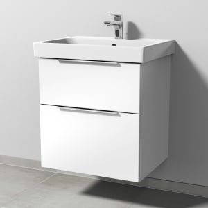 Sanipa 3way Keramikwaschtisch ProSmart mit Waschtischunterschrank 60 x 47 cm, mit 2 Auszügen