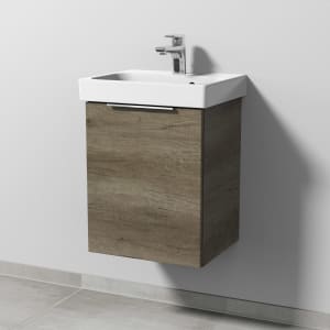 Sanipa 3way Keramikwaschtisch ProSmart mit Waschtischunterschrank 45 x 37 cm, Türanschlag links