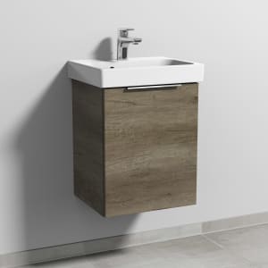 Sanipa 3way Keramikwaschtisch ProSmart mit Waschtischunterschrank 45 x 37 cm, Türanschlag rechts