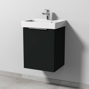 Sanipa 3way Keramikwaschtisch ProSmart mit Waschtischunterschrank 45 x 37 cm, Türanschlag links