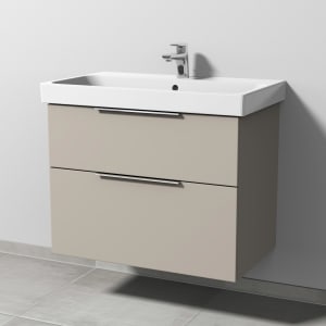 Sanipa 3way Keramikwaschtisch ProSmart mit Waschtischunterschrank 80 x 47 cm, mit 2 Auszügen