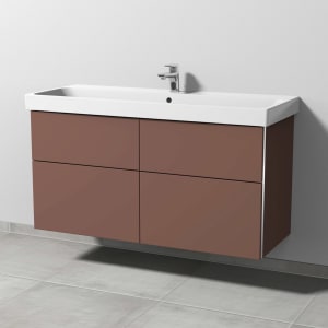 Sanipa 3way Keramikwaschtisch ProSmart mit Waschtischunterschrank 120 x 47 cm, mit 4 Auszügen