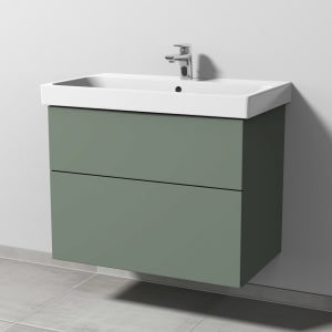 Sanipa 3way Keramikwaschtisch ProSmart mit Waschtischunterschrank 80 x 47 cm, mit 2 Auszügen