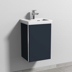 Sanipa 3way Keramikwaschtisch Subway 3.0 mit Waschtischunterschrank 37 x 30,5 cm, Türanschlag rechts