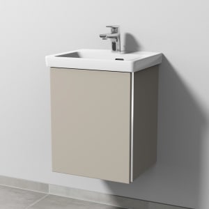 Sanipa 3way Keramikwaschtisch Subway 3.0 mit Waschtischunterschrank 45 x 37 cm, Türanschlag links