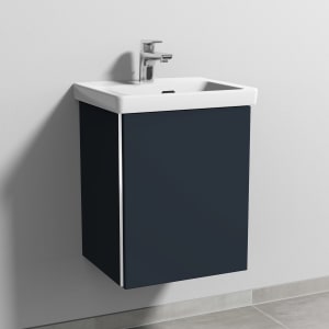 Sanipa 3way Keramikwaschtisch Subway 3.0 mit Waschtischunterschrank 45 x 37 cm, Türanschlag rechts