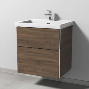 Sanipa 3way Keramikwaschtisch Subway 3.0 mit Waschtischunterschrank 60 x 47 cm, mit 2 Auszügen