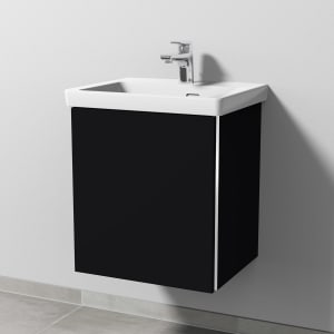 Sanipa 3way Keramikwaschtisch Subway 3.0 mit Waschtischunterschrank 50 x 40 cm, Türanschlag links