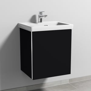 Sanipa 3way Keramikwaschtisch Subway 3.0 mit Waschtischunterschrank 50 x 40 cm, Türanschlag rechts